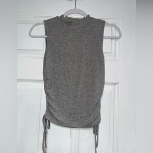 Ruffled sided tank top